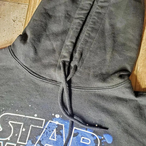 Star Wars Black Graphic Cropped Women's Hoodie Size Medium NWOT - Picture 15 of 15